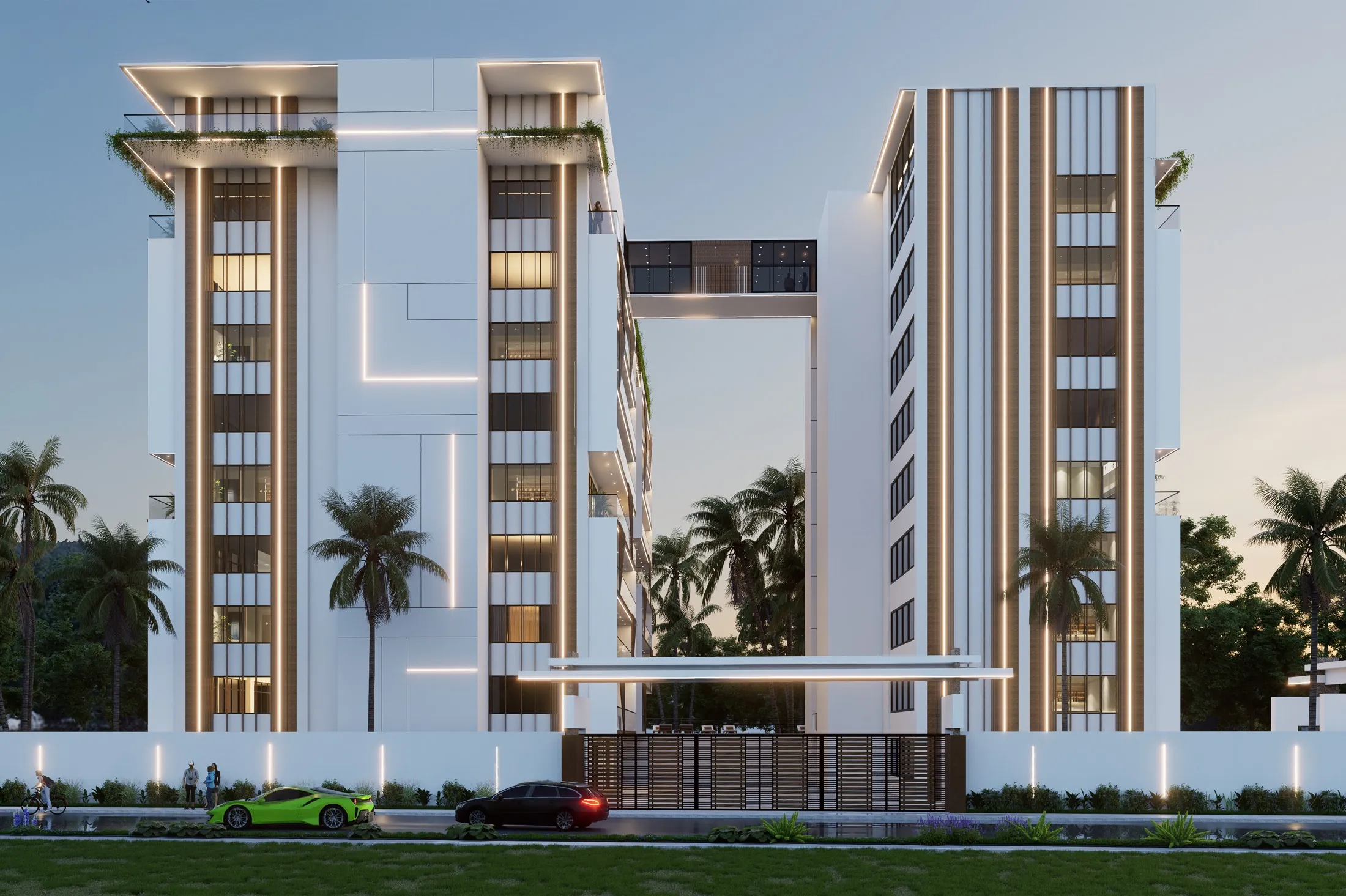 Architectural view of a residential development in the Oriental Royal Estates portfolio